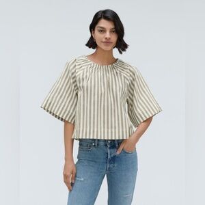 Everlane Organic Cotton Striped Top SzL